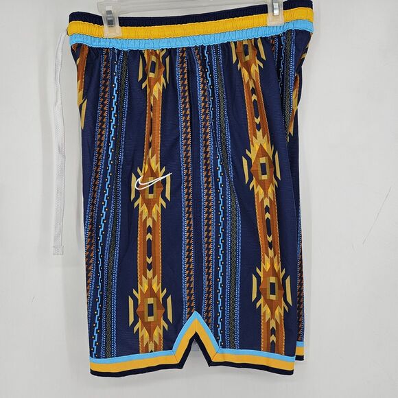 Nike Basketball Shorts Mens Large Dri Fit NBA BV9443-492 DNA Athletic Aztec - Picture 10 of 14